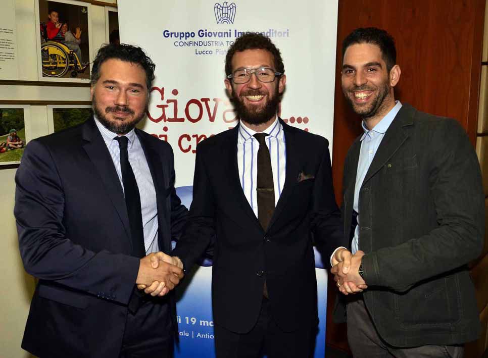 Il Presidente Ranaldo con i vice Presidenti Trane e Crimi